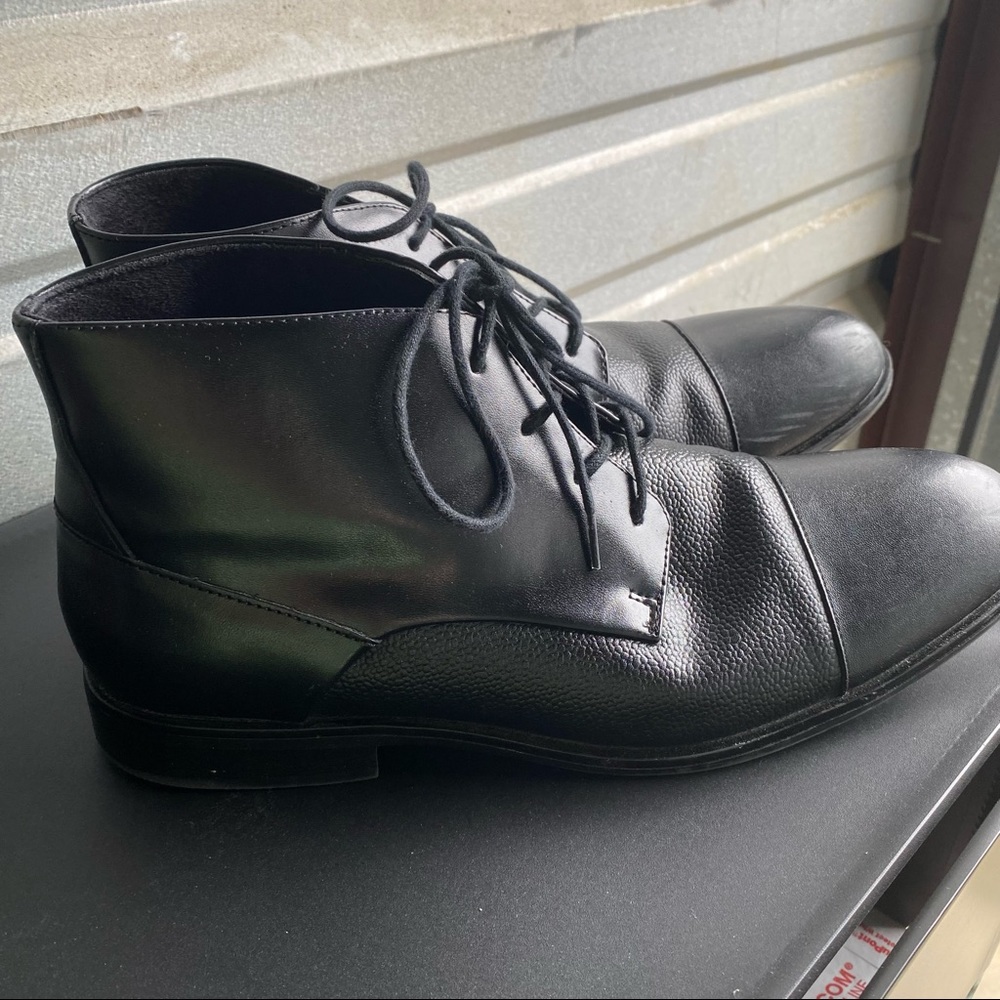 Alfani Reide Mens Black Lace Up Chukka Boots size 8.5